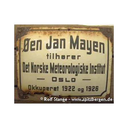 Jan Mayen book: annexation sign