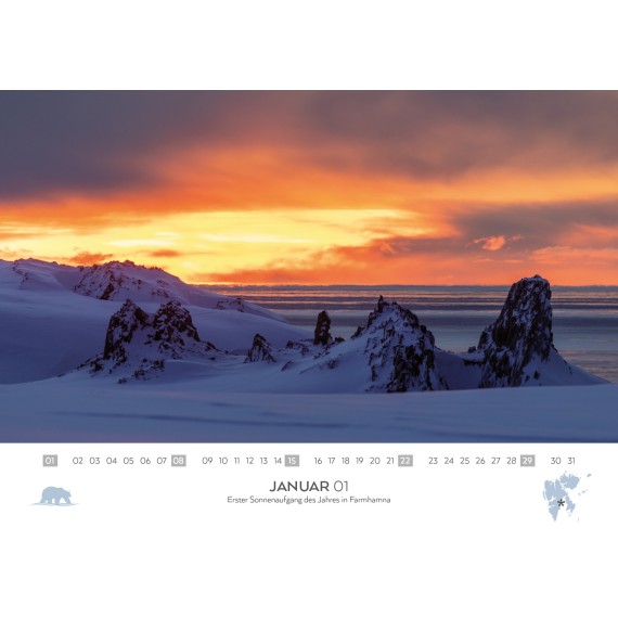 Doppelkalender Spitzbergen/Bäreninsel/Jan Mayen 2023
