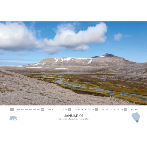 Spitsbergen/Bear Island/Jan Mayen calendar 2023 (double calendar)