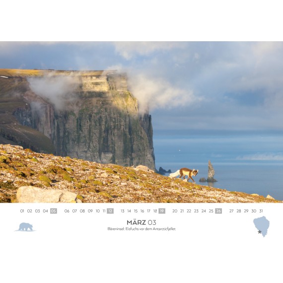 Spitsbergen/Bear Island/Jan Mayen calendar 2023 (double calendar)