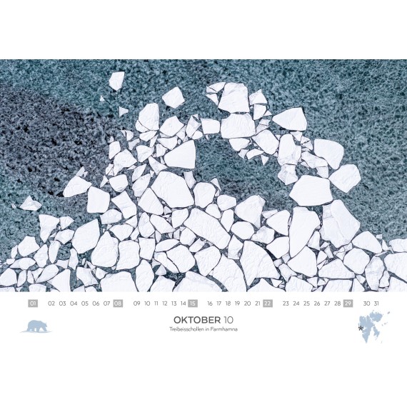 Doppelkalender Spitzbergen/Bäreninsel/Jan Mayen 2023