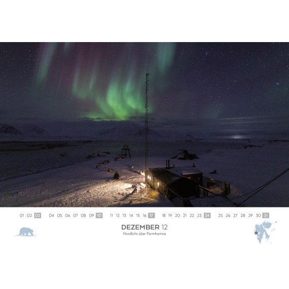 Spitsbergen/Bear Island/Jan Mayen calendar 2023 (double calendar)