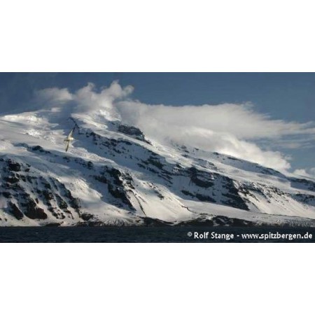 Jan Mayen book: the famous volcano Beerenberg, 2277 metres high