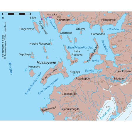 Guidebook "Spitsbergen-Svalbard", map