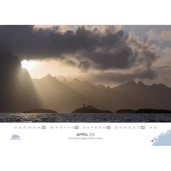 Spitsbergen & Norway calendar 2024 (double calendar)