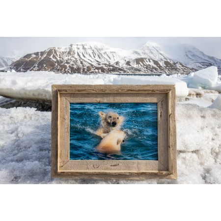 Spitsbergen driftwood picture frame
