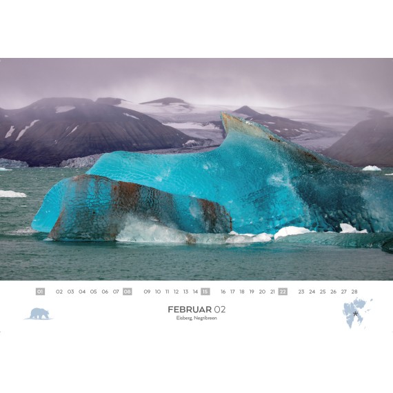Spitsbergen & arctic sailing ships calendar 2026 (double calendar)