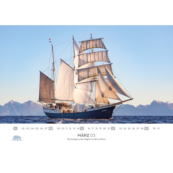 Svalbard & seilbåter kalender 2026