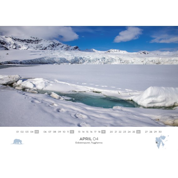 Spitsbergen & arctic sailing ships calendar 2026 (double calendar)