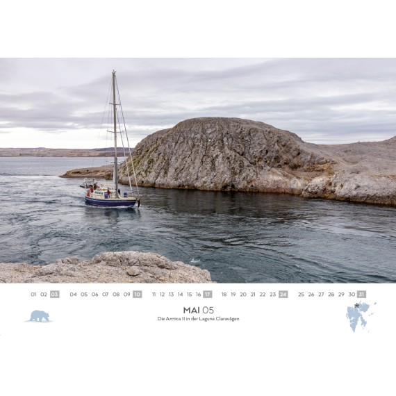 Spitsbergen & arctic sailing ships calendar 2026 (double calendar)