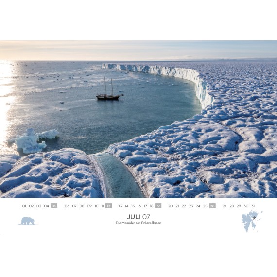 Spitsbergen & arctic sailing ships calendar 2026 (double calendar)