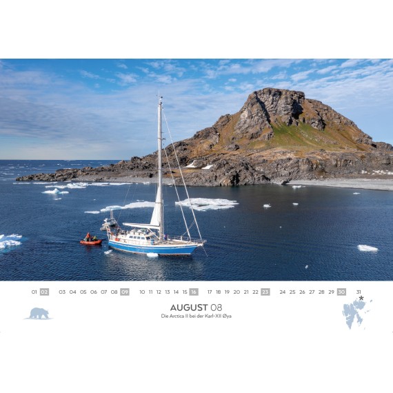 Spitsbergen & arctic sailing ships calendar 2026 (double calendar)