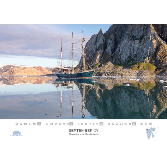 Spitsbergen & arctic sailing ships calendar 2026 (double calendar)