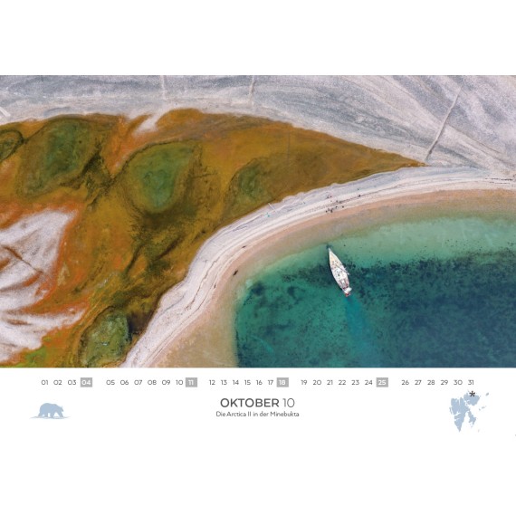 Spitsbergen & arctic sailing ships calendar 2026 (double calendar)