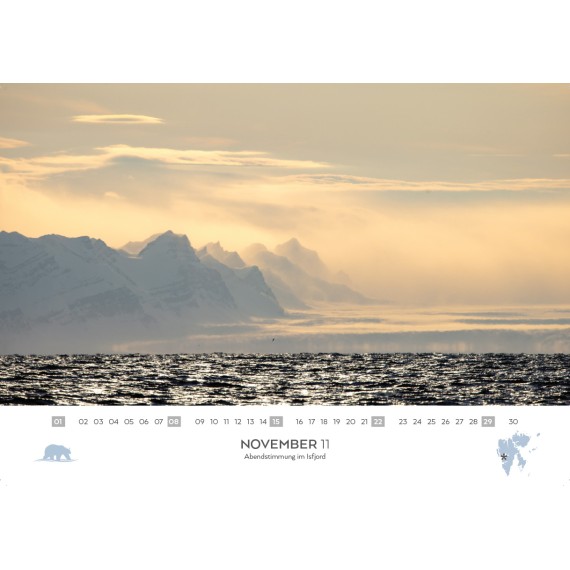 Spitsbergen & arctic sailing ships calendar 2026 (double calendar)