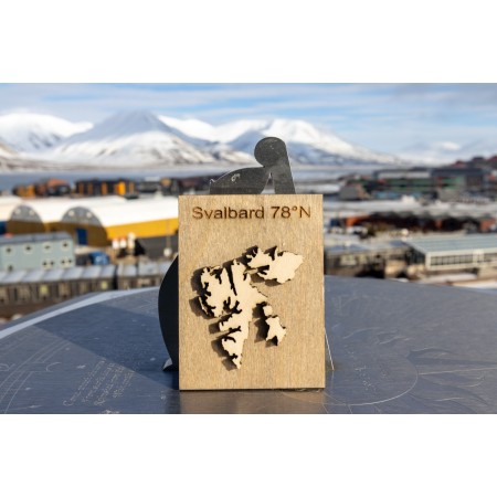 Kjøleskapsmagneter fra Longyearbyen, laget lokalt av Alt i 3.
