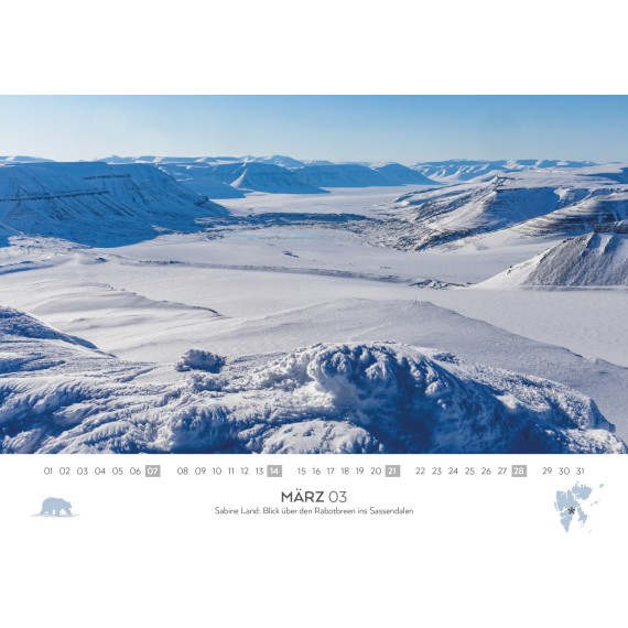 Spitsbergen & Patagonia calendar 2027 (double calendar)