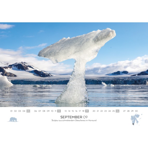 Spitsbergen & Patagonia calendar 2027 (double calendar)