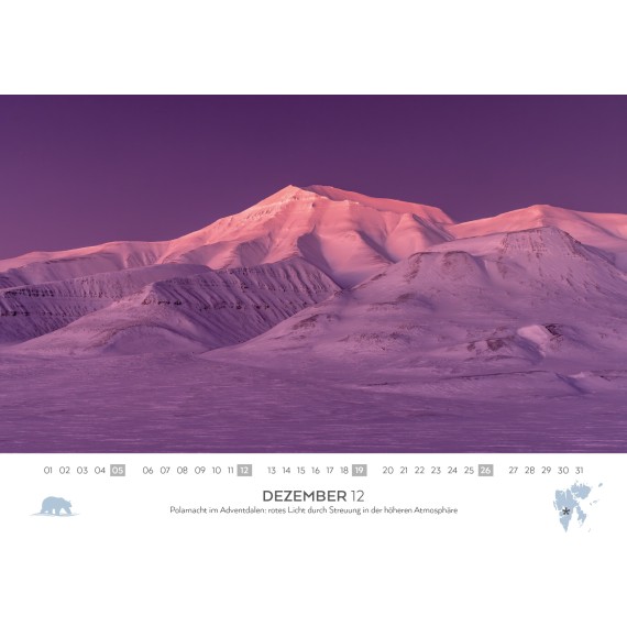 Spitsbergen & Patagonia calendar 2027 (double calendar)