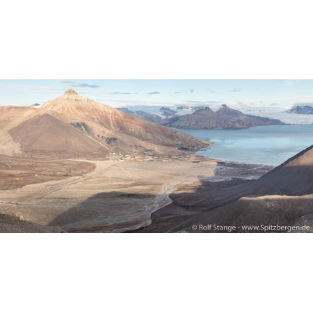 Postkartensatz Spitzbergen, limitierte Auflage. Pyramiden.