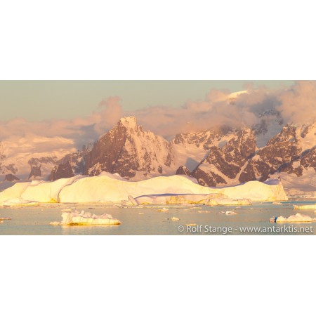 Limited edition postcard set Antarctic. Crystal Sound, South Polar Circle, Antarctic Peninsula.