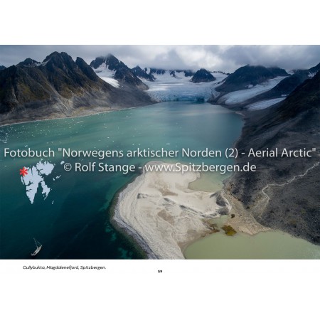 Aerial Arctic: Norway's arctic landscapes in aerial photos. Gullybukta, Magdalenefjord (Spitsbergen).