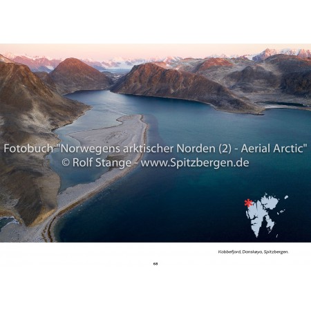 Aerial Arctic: Norway's arctic landscapes in aerial photos. Kobbefjord, Danskøya (Svalbard).