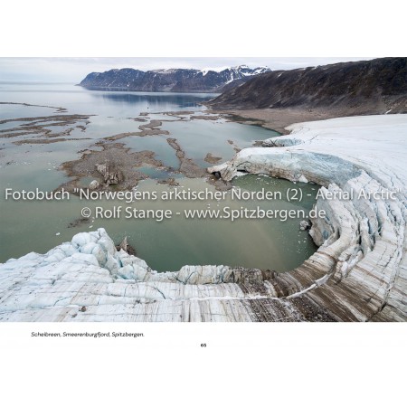 Aerial Arctic: Norway's arctic landscapes in aerial photos. Scheibukta, Smeerenburgfjord (Spitsbergen).