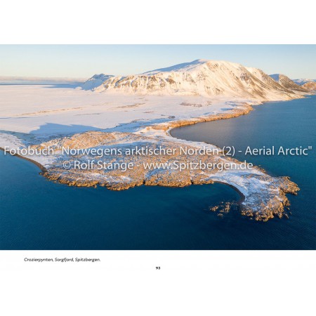 Aerial Arctic: Norway's arctic landscapes in aerial photos. Crozierpynten, Sorgfjord (Spitsbergen).