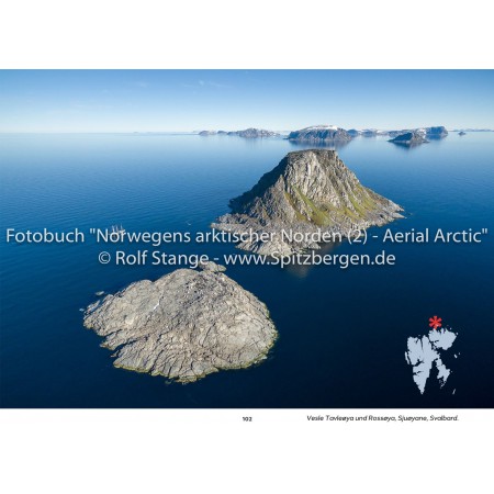 Aerial Arctic: Norway's arctic landscapes in aerial photos. Rossøya, Sjuøyane. The northernmost islands of Svalbard!
