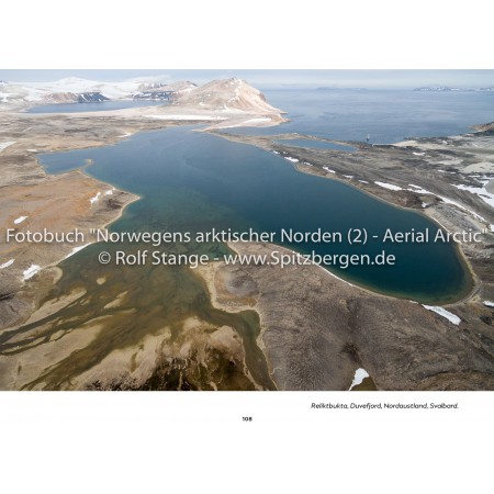 Aerial Arctic: Norway's arctic landscapes in aerial photos. Duvefjord, Nordaustland.