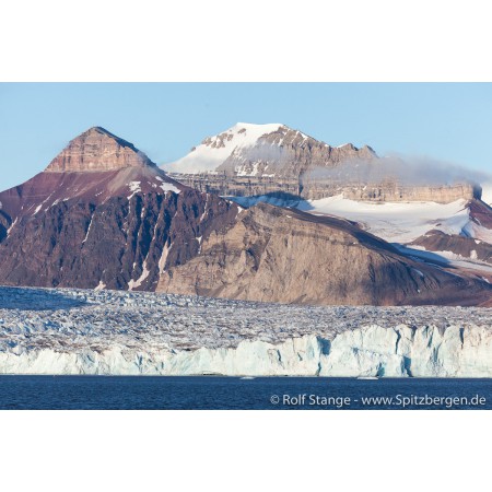Spitzbergen-Svalbard: Spitzbergen-Reiseführer (tysk). Kongsbreen i Kongsfjorden.